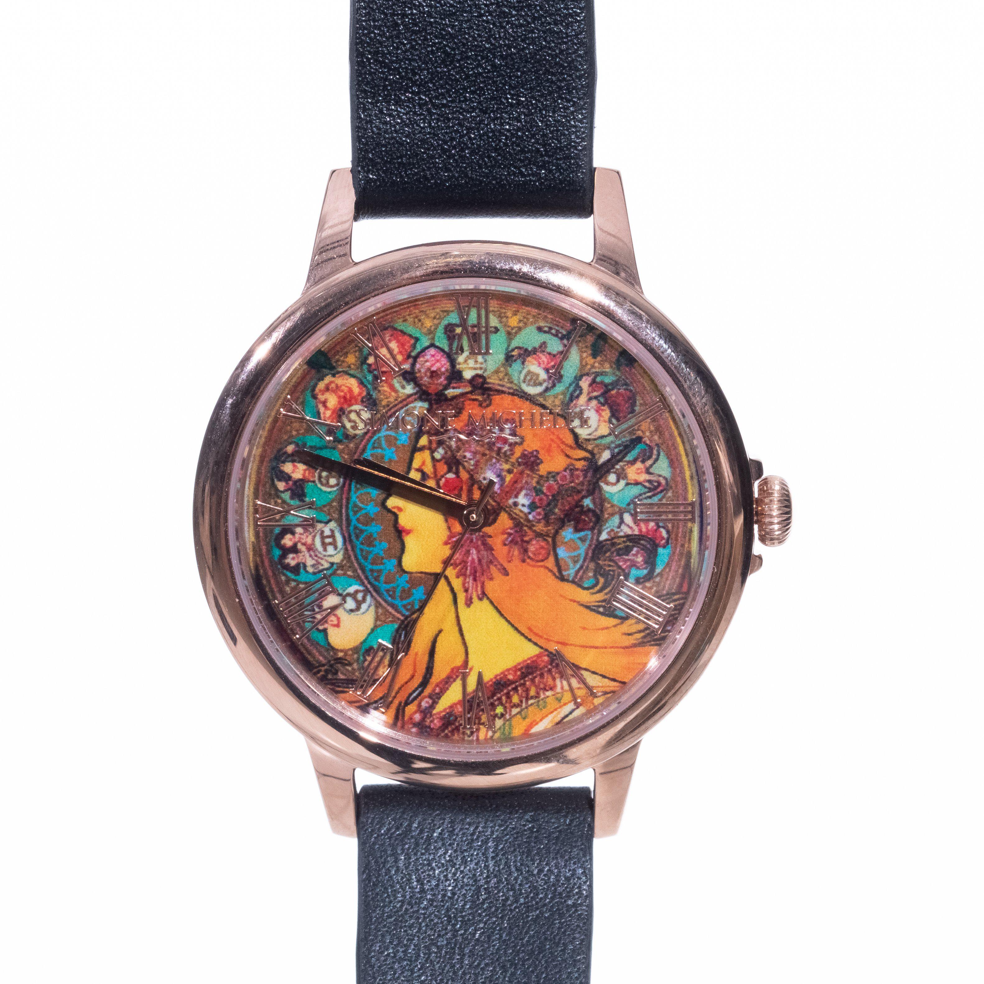 Alice in Wonderland Brown Leather Wrist Watch