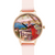 Alchemy-Luxury Bohemian Watch-Pink Leather-Simone Michelle Watches