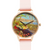 Aurora-Luxury Bohemian Watch-Pink Leather-Simone Michelle Watches